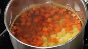 Оливье с семгой
