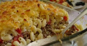 Макароны с фаршем в духовке