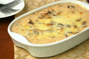 Жульен с курицей и шампиньонами