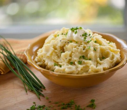 Картофельное пюре с чесноком