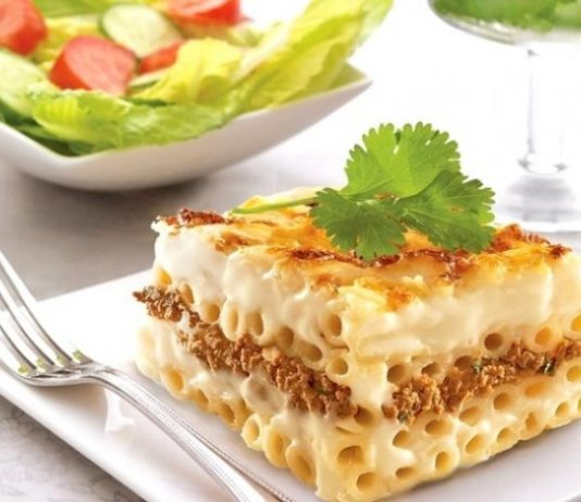 Макаронная запеканка с мясом