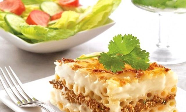 Макаронная запеканка с мясом