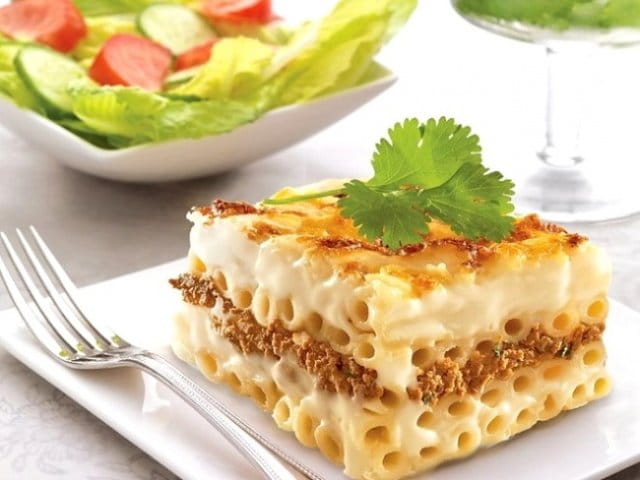 Макаронная запеканка с мясом