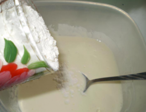 Пирог яичный с грибами