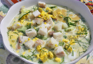 Рыбная окрошка