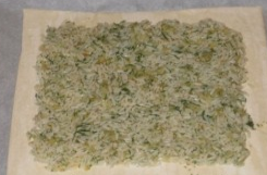 Кулебяка с семгой и рисом