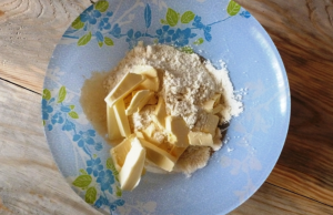 Клюквенное печенье с яблоком