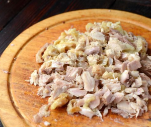 Жульен с курицей и шампиньонами