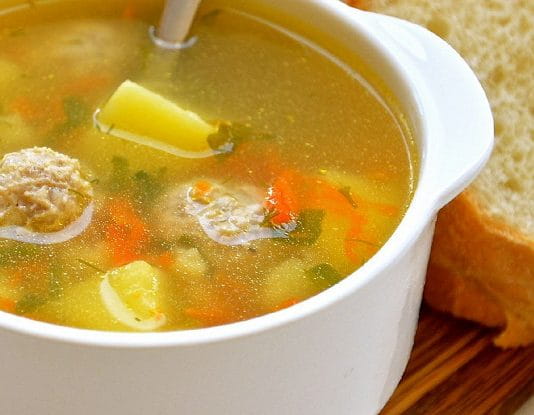 Суп с фрикадельками