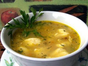 Суп картофельный с клецками