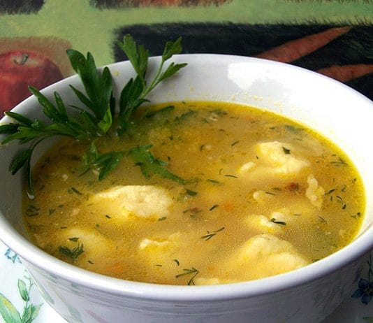 Суп картофельный с клецками