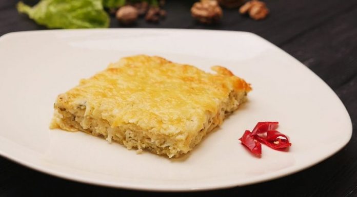 Запеканка с цветной капустой, сыром и карри