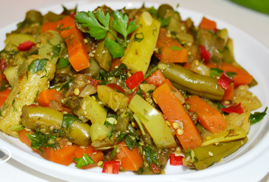 Курица с овощами в мультиварке