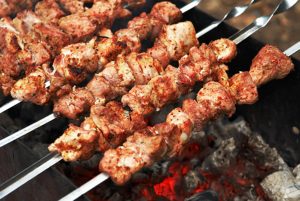 Пикантные свиные шашлыки