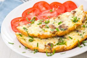 Омлет с шампиньонами