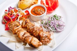 Шашлык из курицы в ореховом маринаде