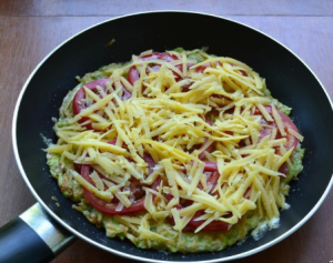 Кабачковая пицца на сковороде