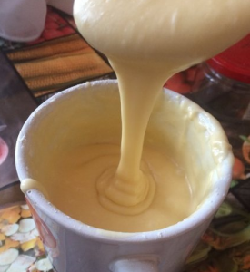 Вафельные рожки с заварным кремом
