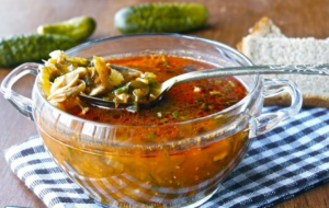 Рассольник с рисом