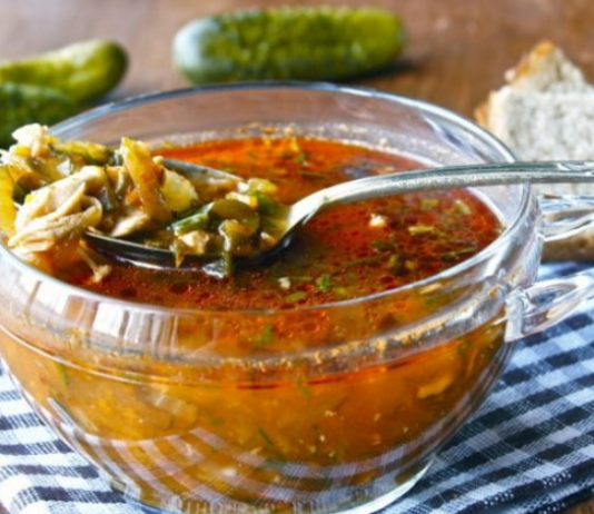 Рассольник с рисом
