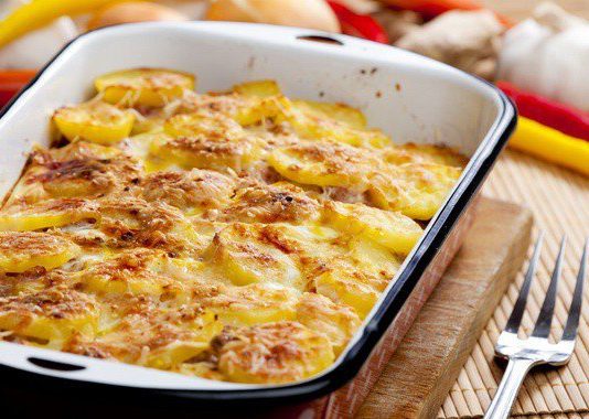 Запеканка из курицы и картошки