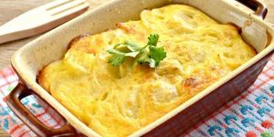 Картофельная запеканка с фаршем и сыром