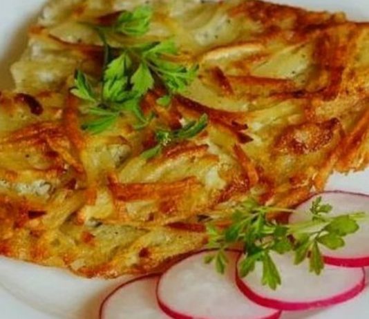 Хрустящий картофельный омлет
