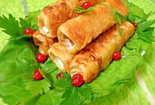 Филе пикши, фаршированное грибами