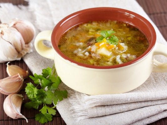 Рассольник с рисом