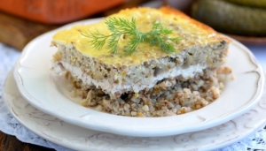Гречневая запеканка с мясом