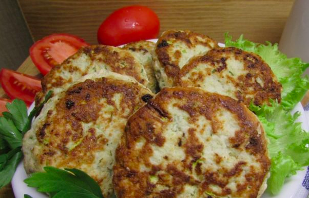 Котлеты сочные с кабачком