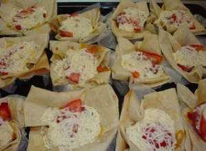 кексы с грибами и сыром