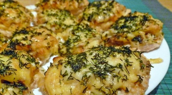 Бутерброды с курицей и грибами