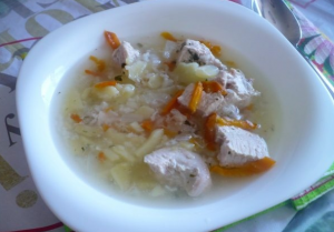 суп с индейкой и рисом