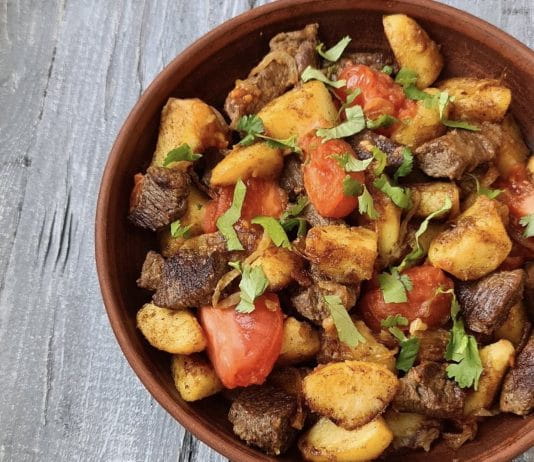 Вкуснейшее грузинское блюдо Оджахури