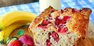 Пирог банановый с яблоками