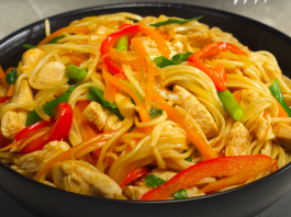 Курица, запеченная с гречкой